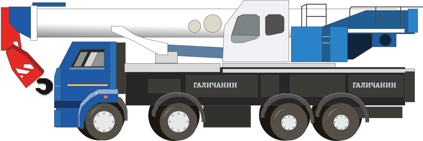 Аренда автокрана Галичанин КС-65713-1 для объектов Воронежа